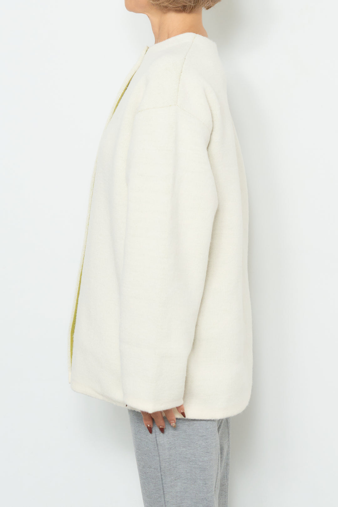 ダブルフェイスニットカーディガン