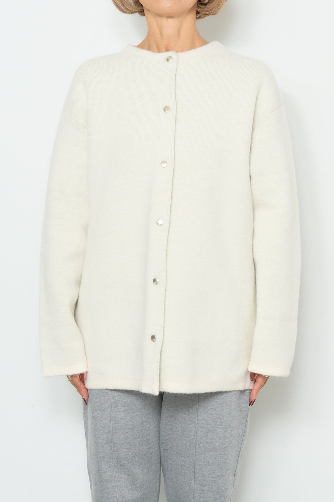 ダブルフェイスニットカーディガン