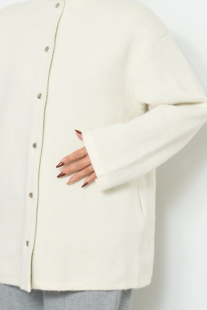 ダブルフェイスニットカーディガン