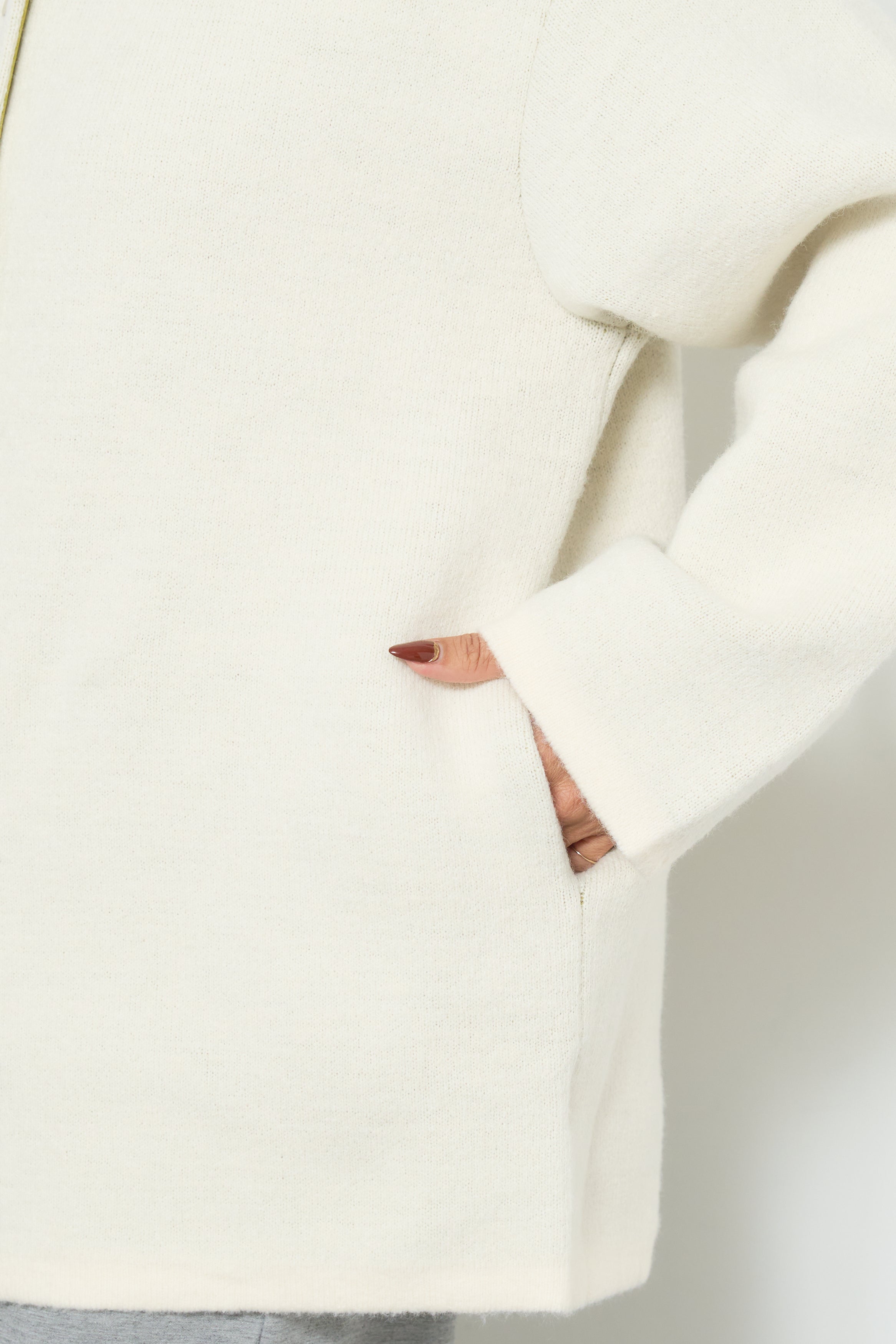 PLUS OTO.HA ダブルフェイスニットコート Omekashi コート アウター ダブルフェイスニットコート