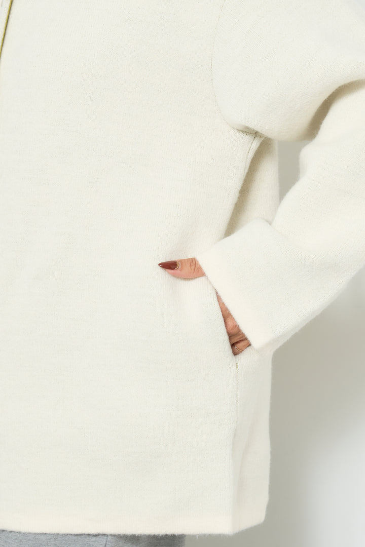 ダブルフェイスニットカーディガン