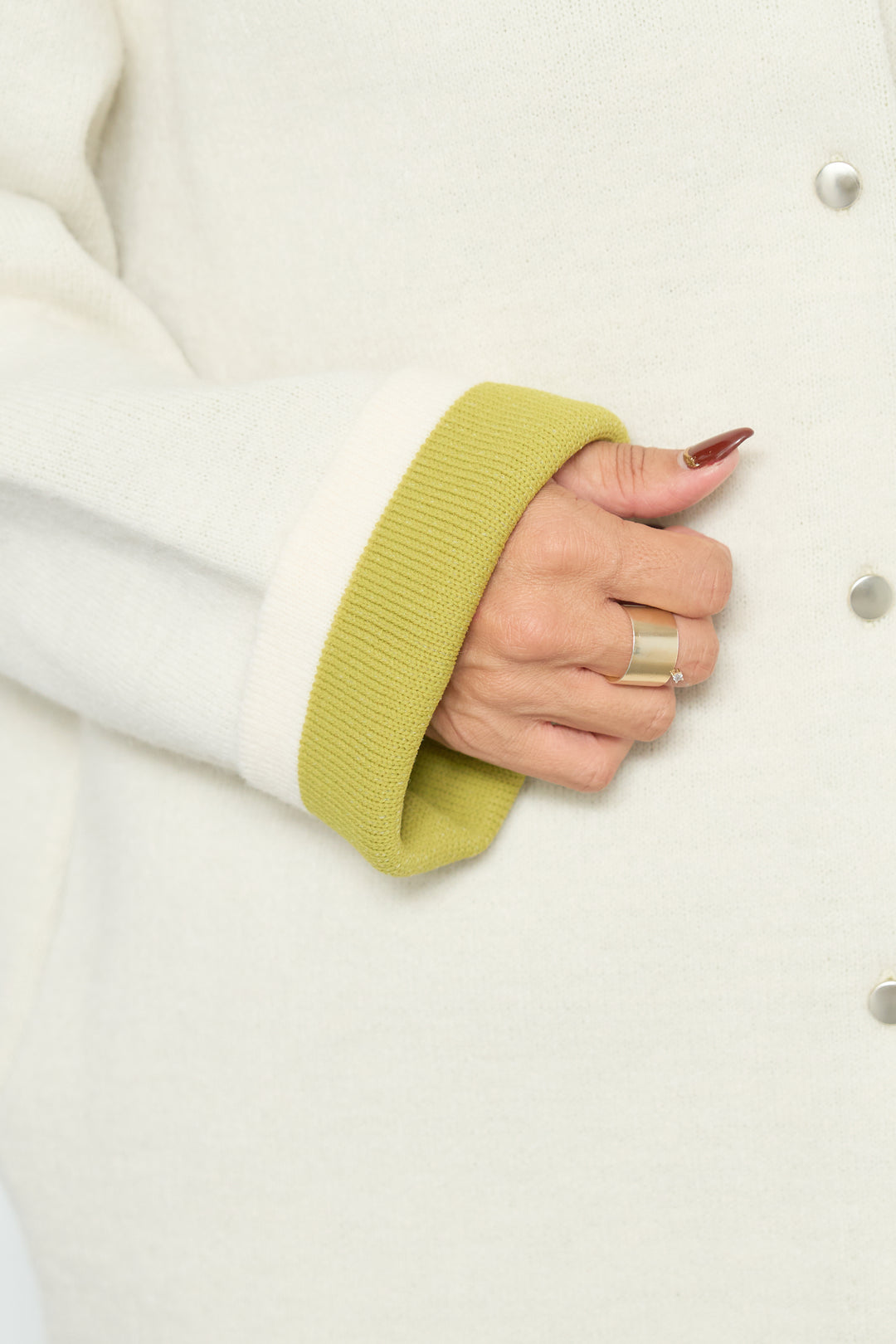 ダブルフェイスニットカーディガン