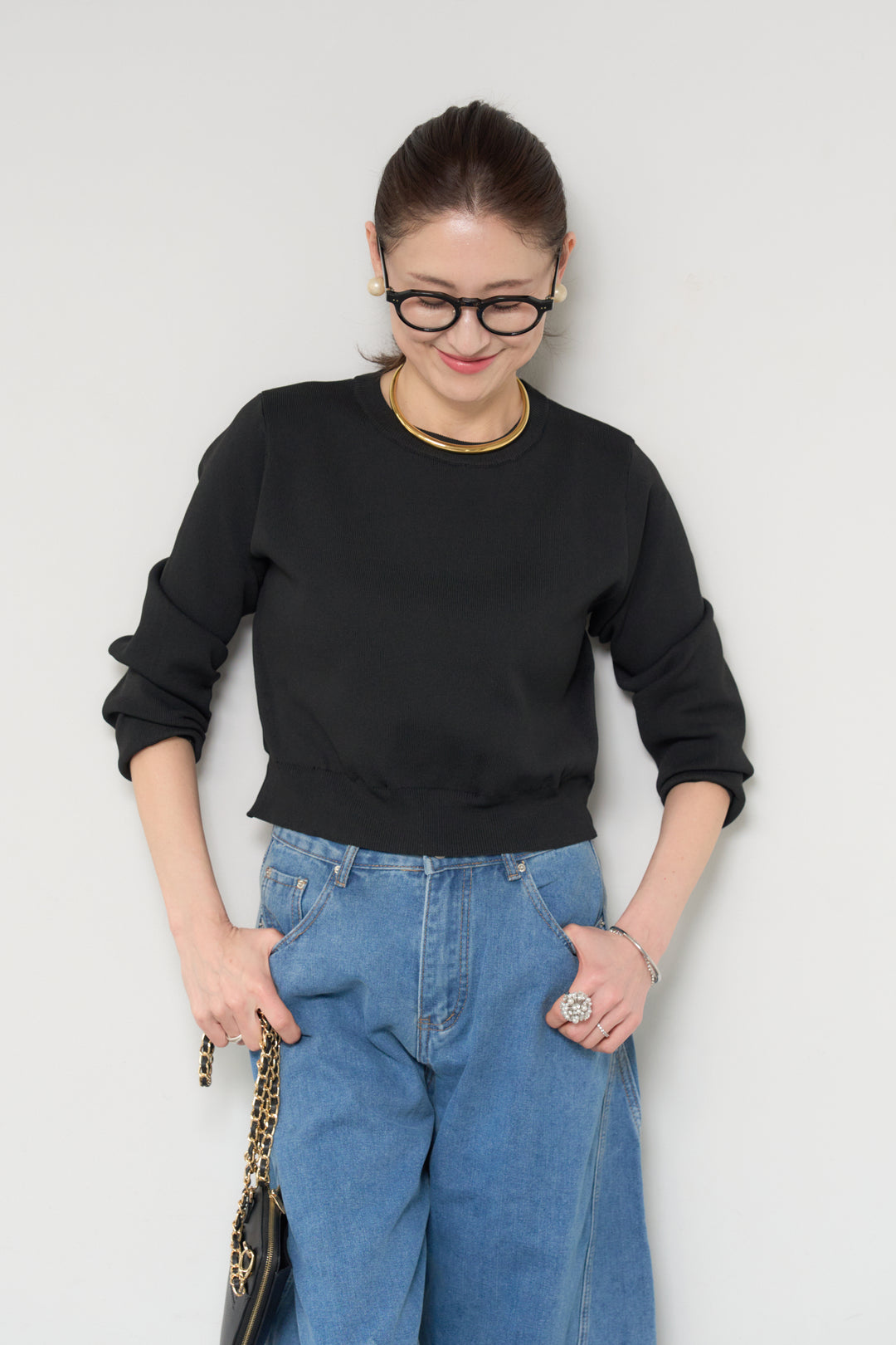 2WAYドットチュール切替プルオーバー