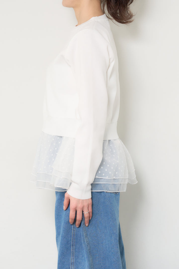 2WAYドットチュール切替プルオーバー