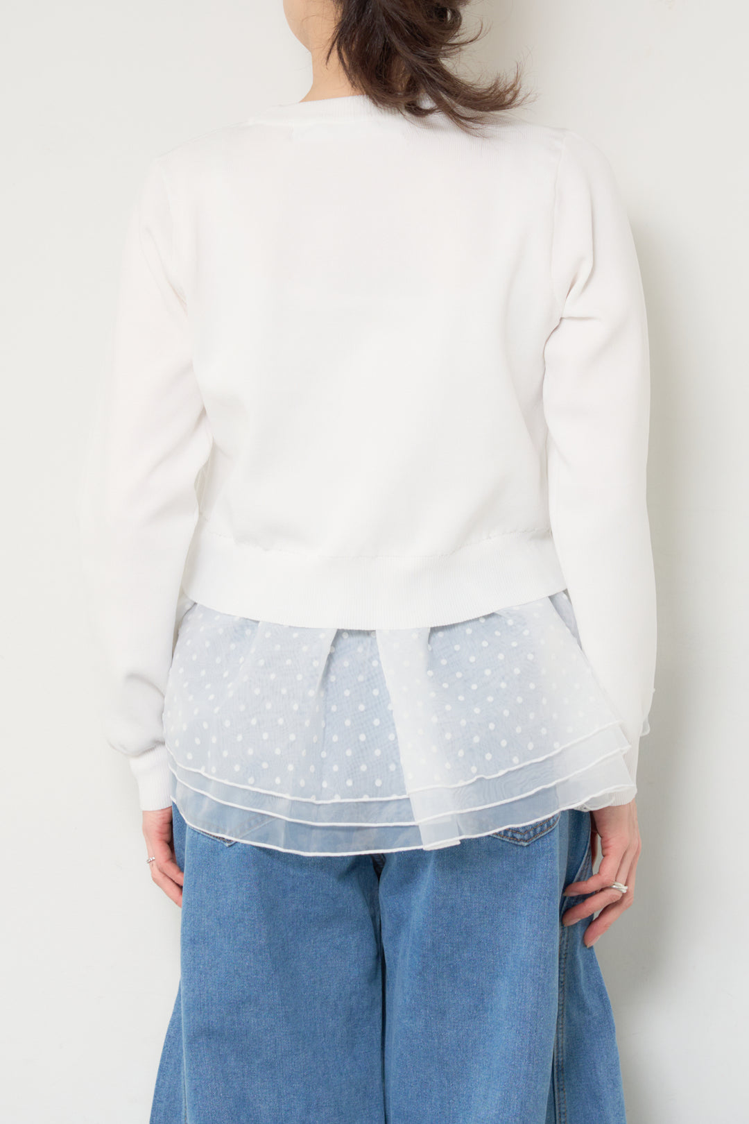 2WAYドットチュール切替プルオーバー