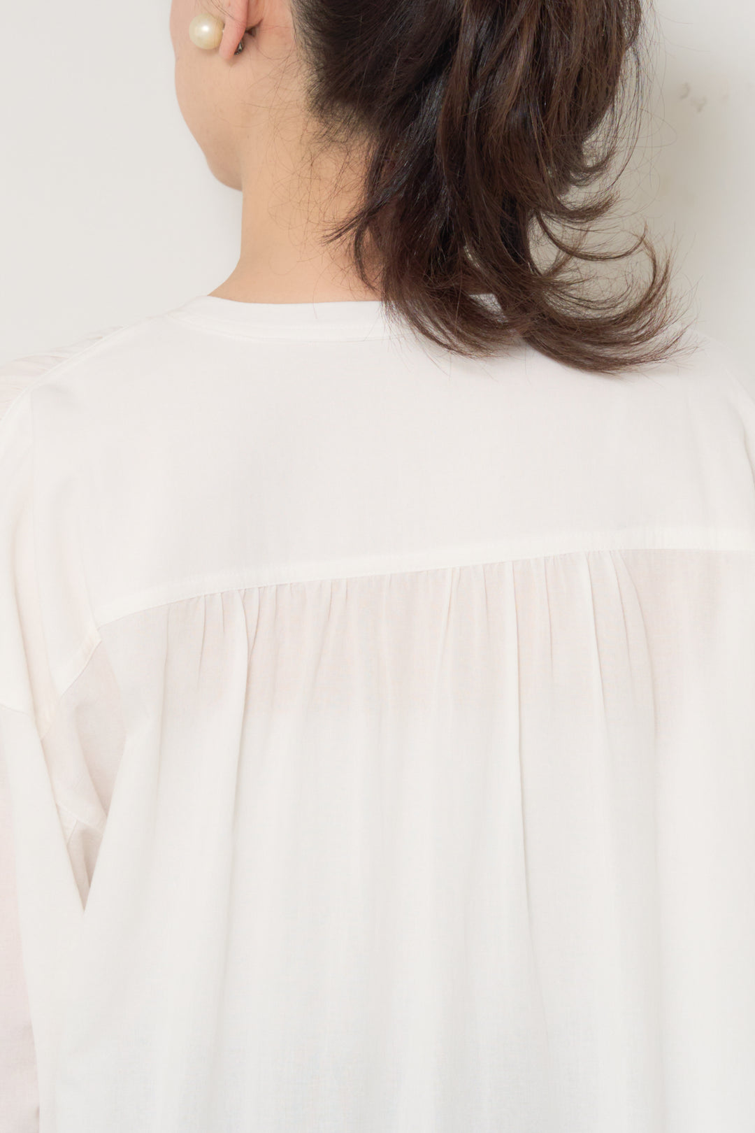 裾レースロング丈チュニック