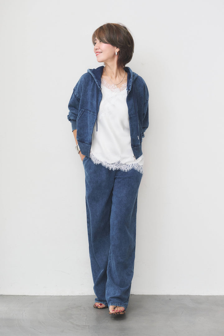【セットアップ】ピグメントジップパーカーセットアップ