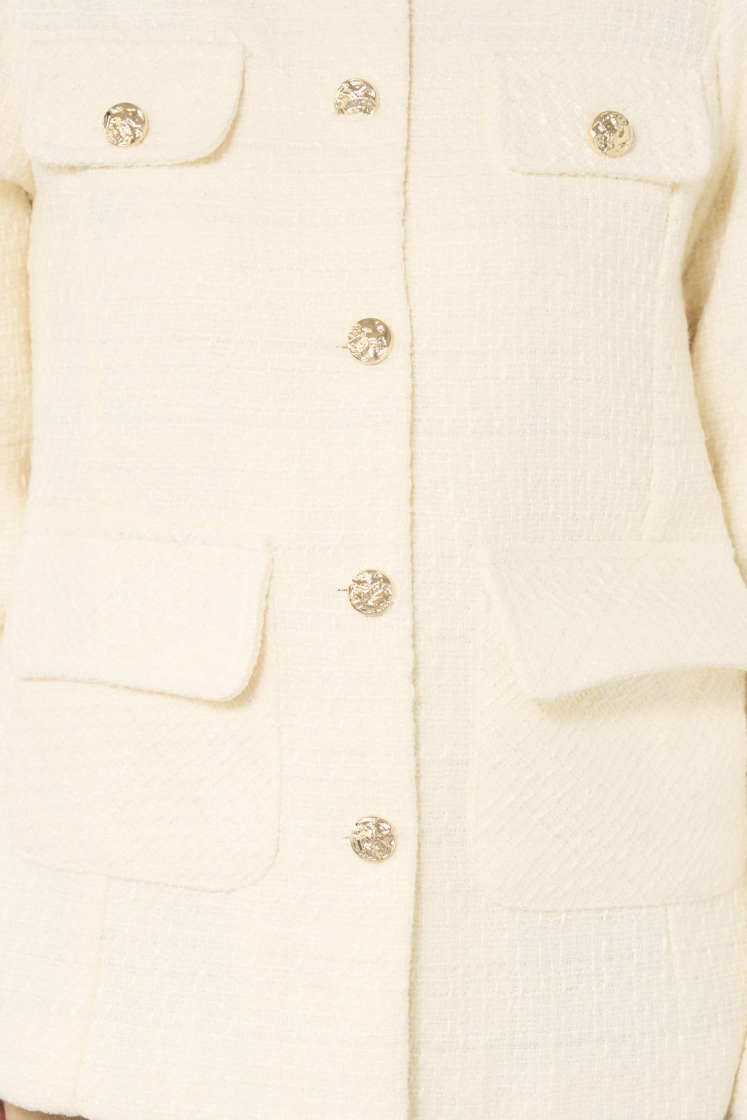 [SET]ミディ丈ツイードジャケット+サイドスリットレースキャミソール(2set)