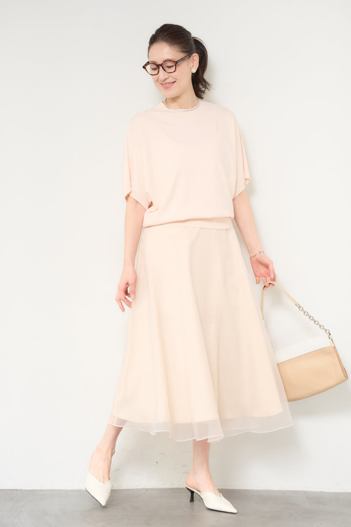 シアーチュールフレアスカート