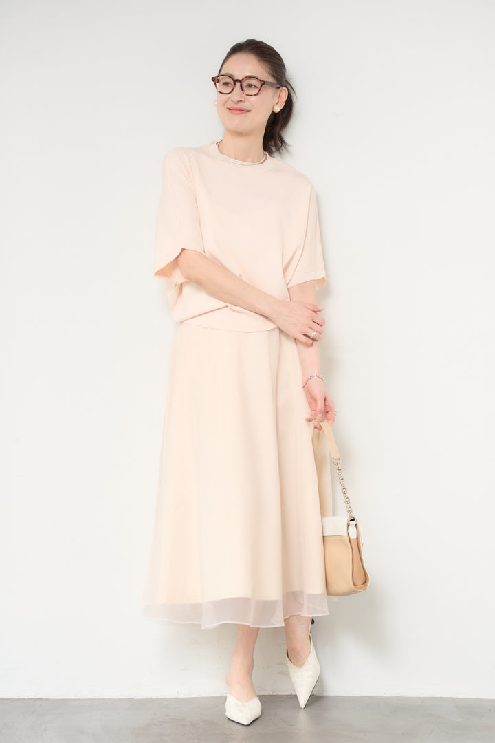 シアーチュールフレアスカート