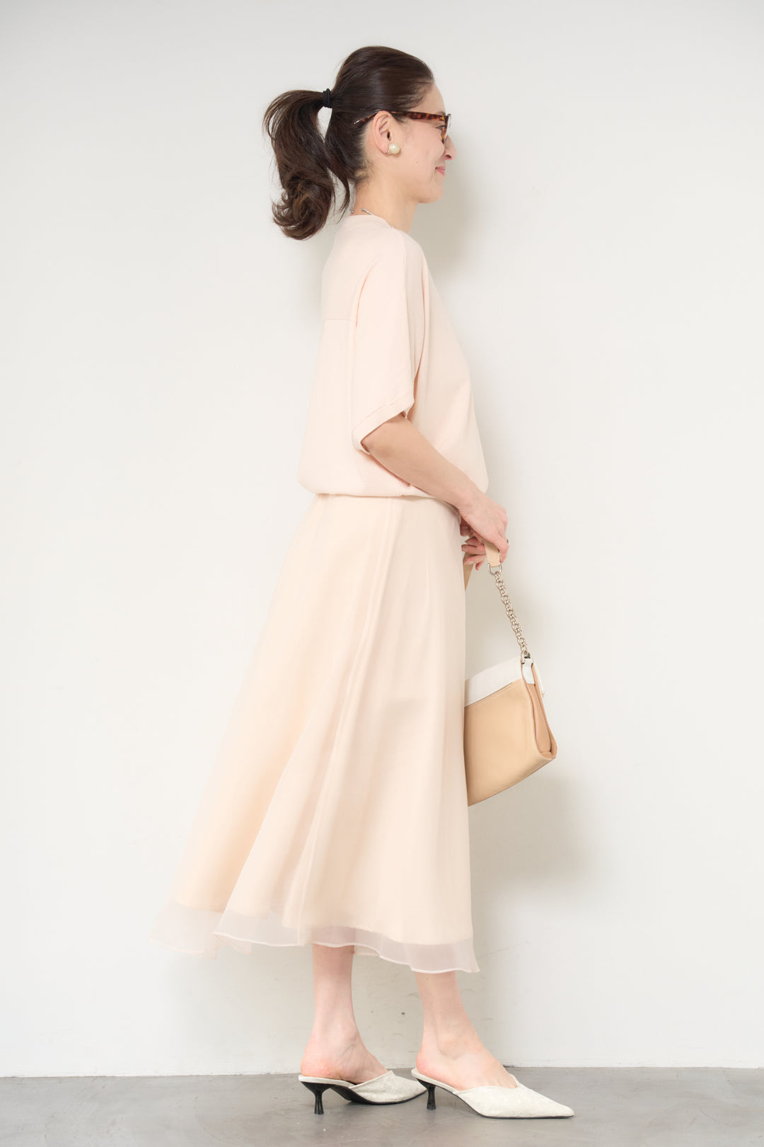 ドルマンショートスリーブニット