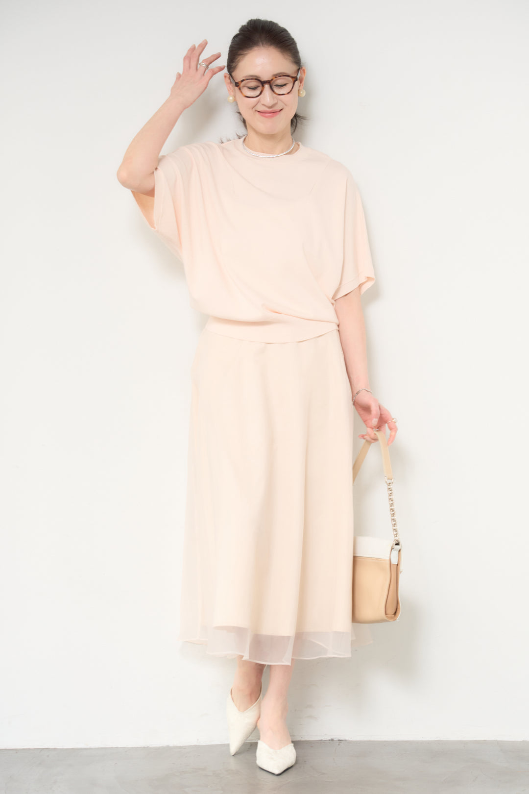 シアーチュールフレアスカート