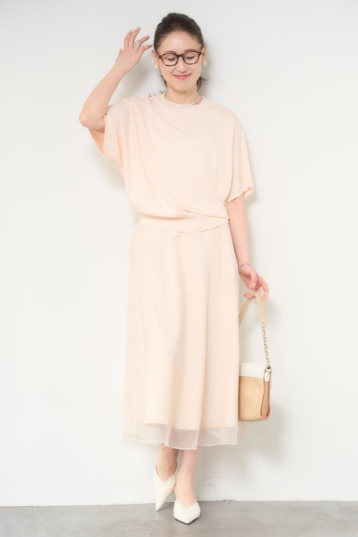 ドルマンショートスリーブニット