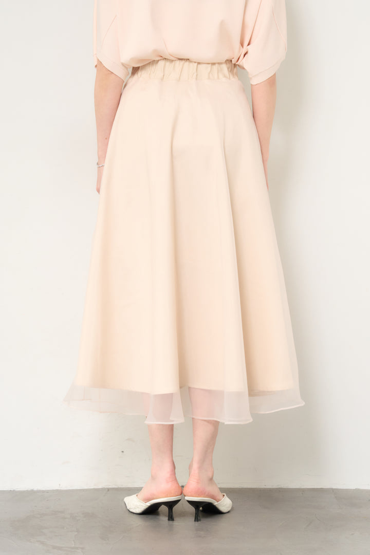シアーチュールフレアスカート