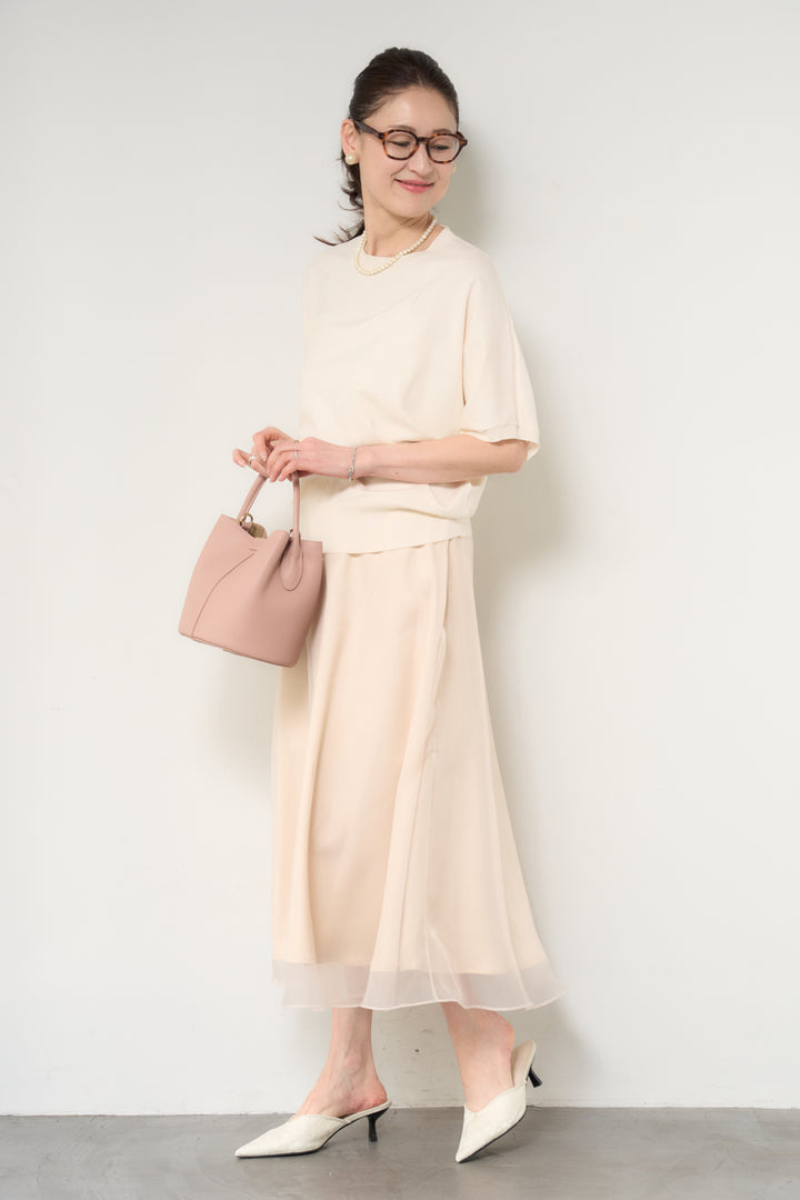 シアーチュールフレアスカート