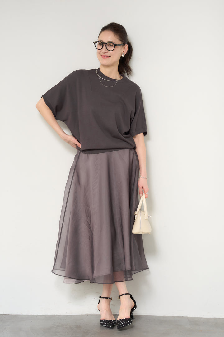 ドルマンショートスリーブニット