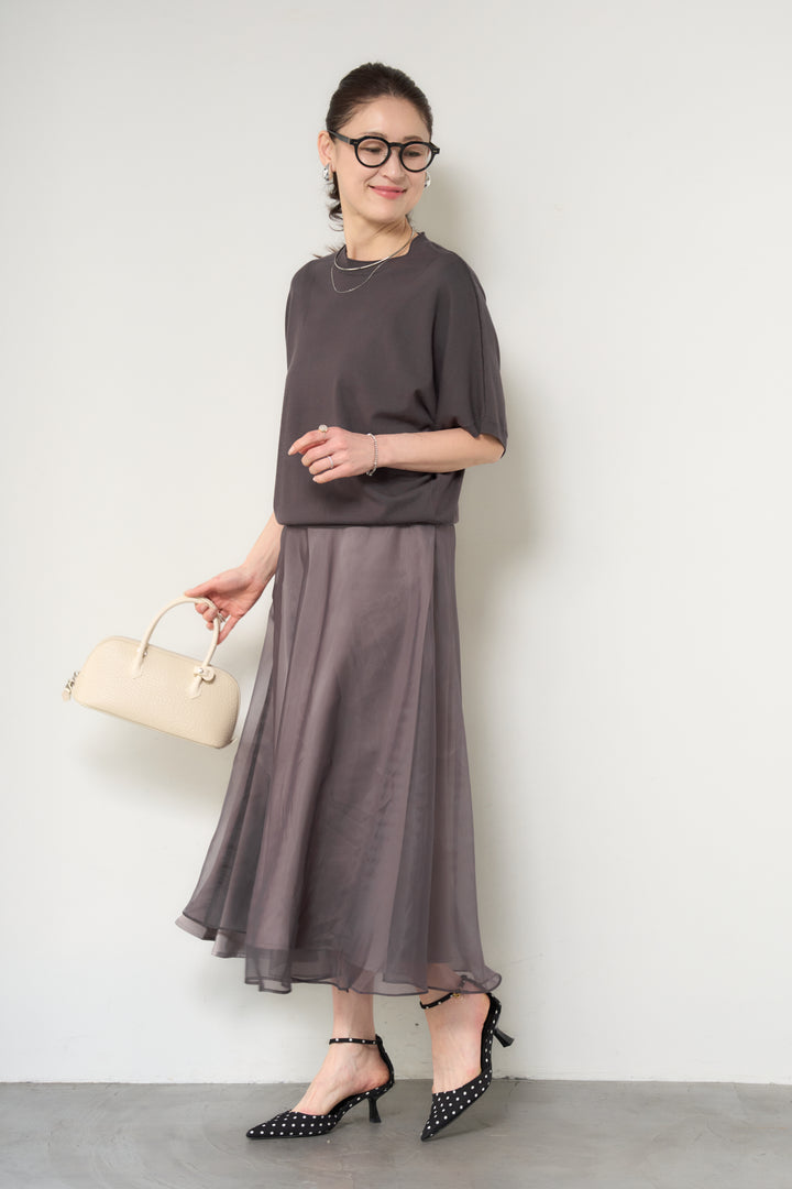 シアーチュールフレアスカート