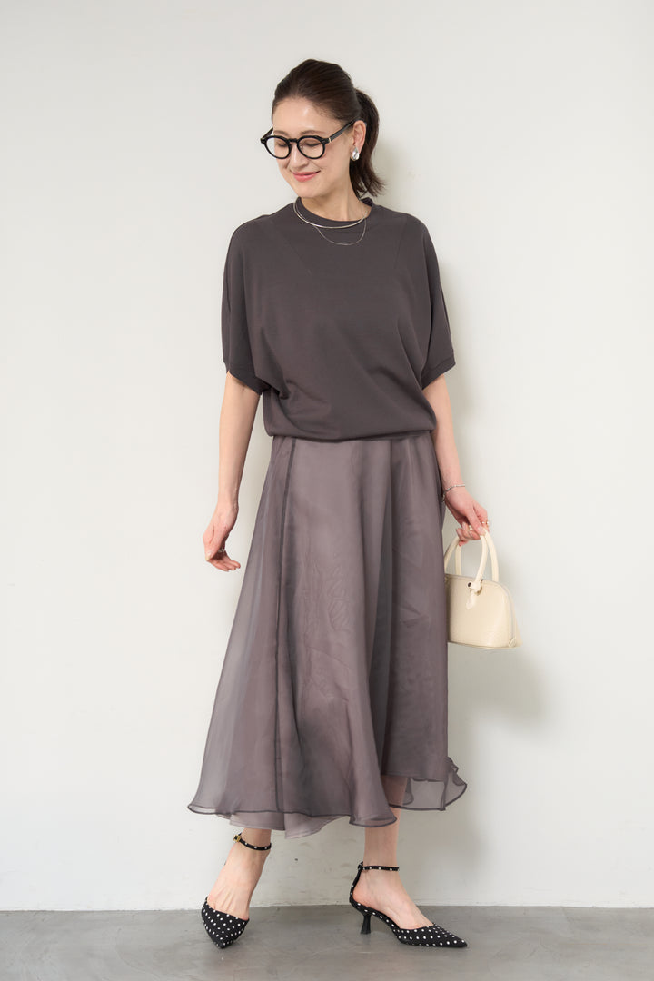シアーチュールフレアスカート