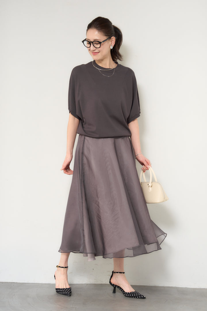 シアーチュールフレアスカート