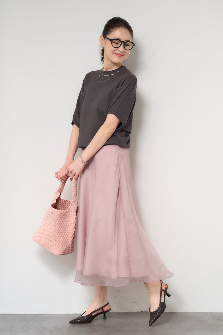 シアーチュールフレアスカート