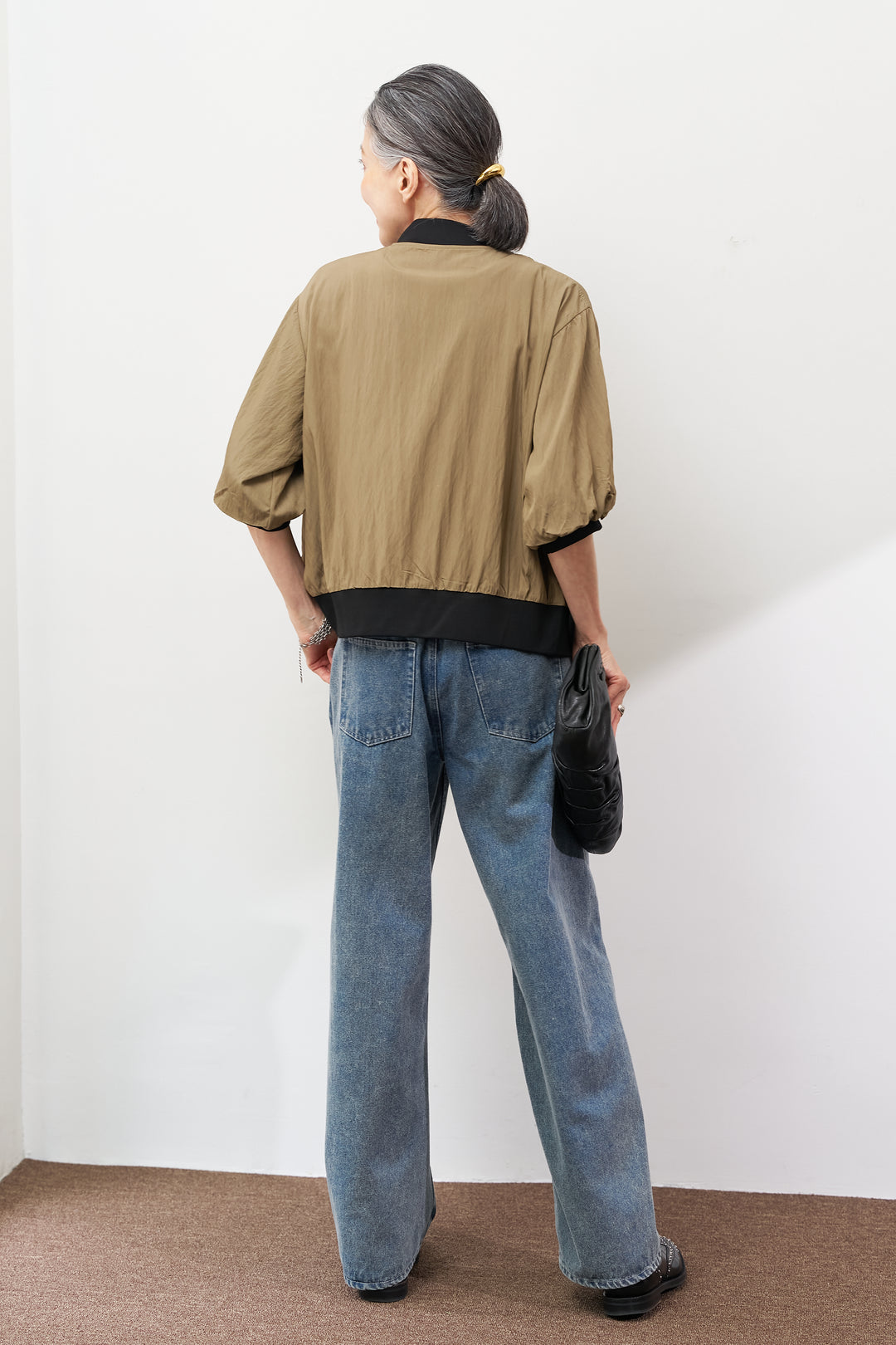 MA-1ハーフスリーブブルゾン