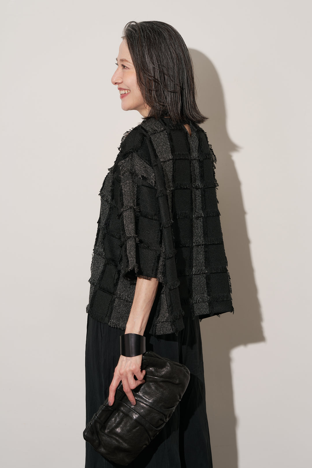 ジャガードフリンジプルオーバー