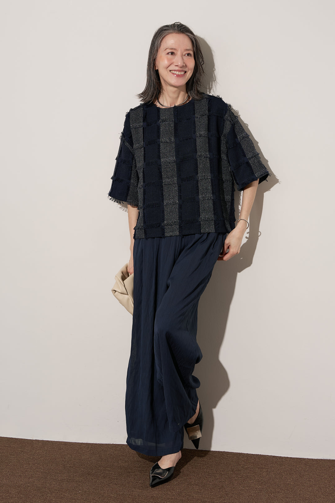 ジャガードフリンジプルオーバー