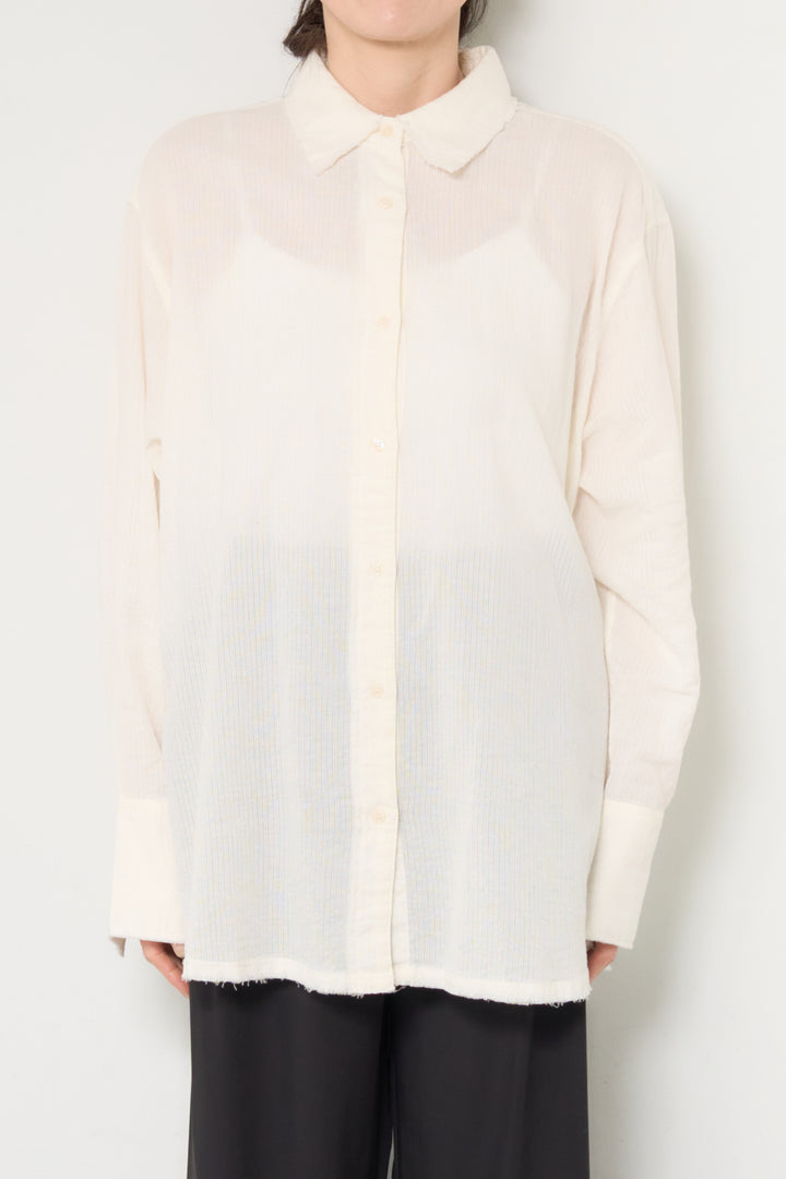 [SET]カットオフドビーシャツ+【接触冷感】ワイドストレートパンツ(2set)