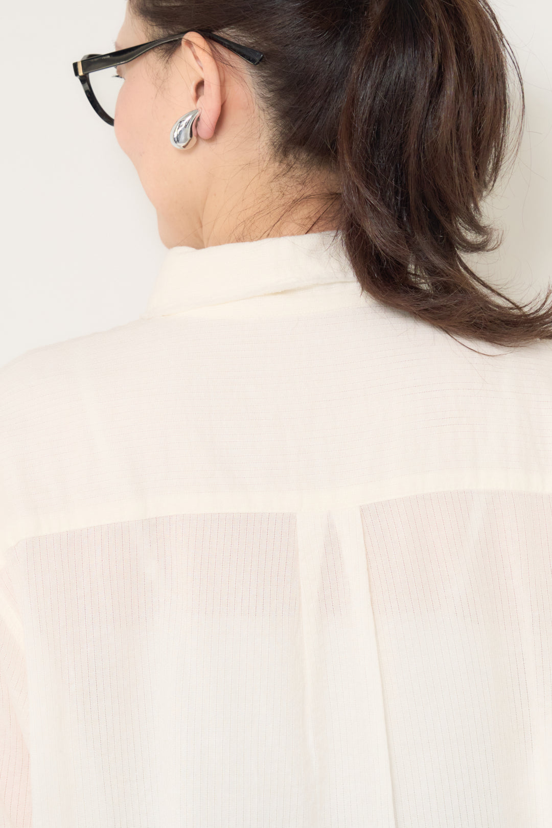 [SET]カットオフドビーシャツ+【接触冷感】ワイドストレートパンツ(2set)