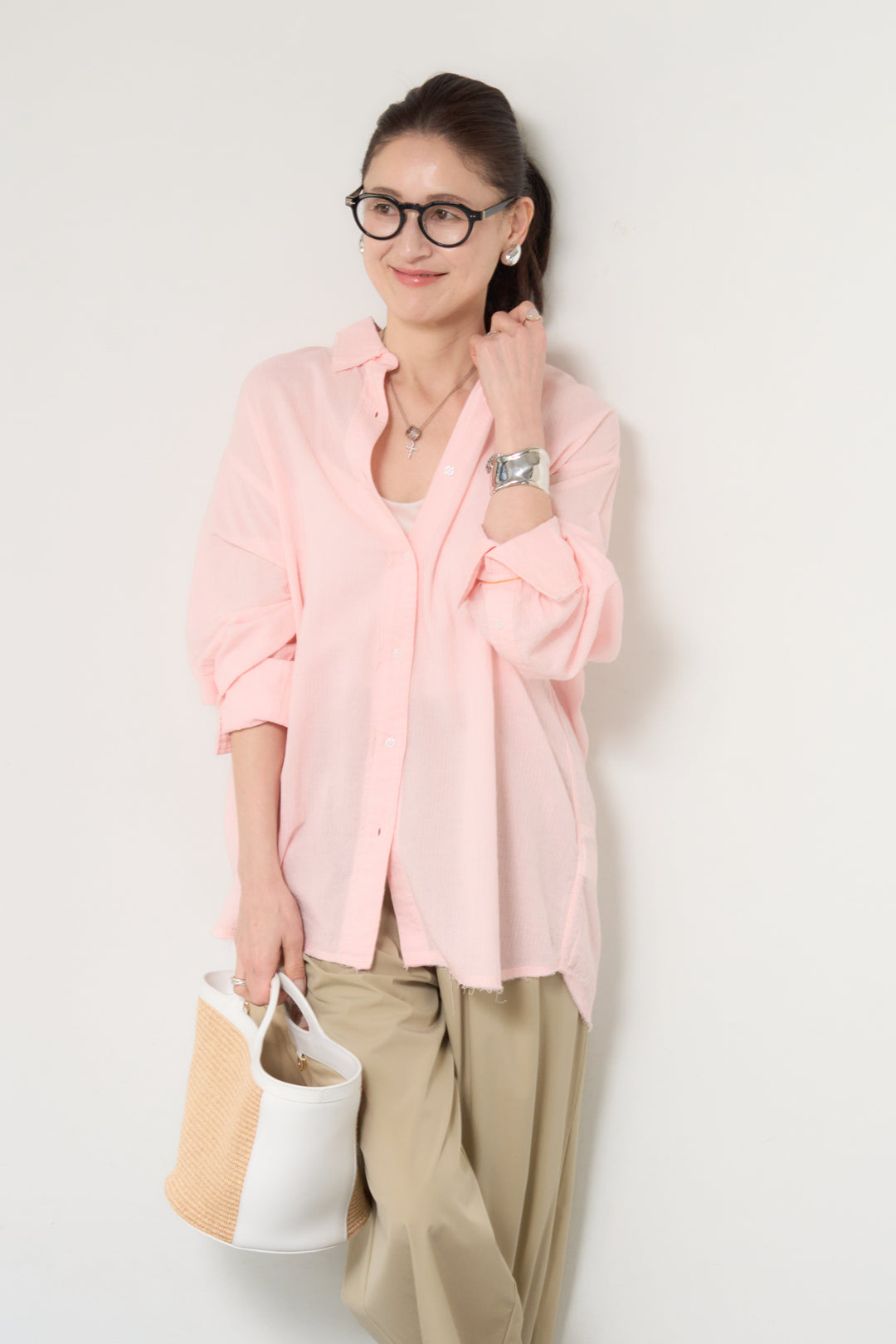 カットオフドビーシャツ