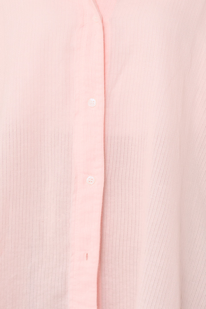 [SET]カットオフドビーシャツ+【接触冷感】ワイドストレートパンツ(2set)