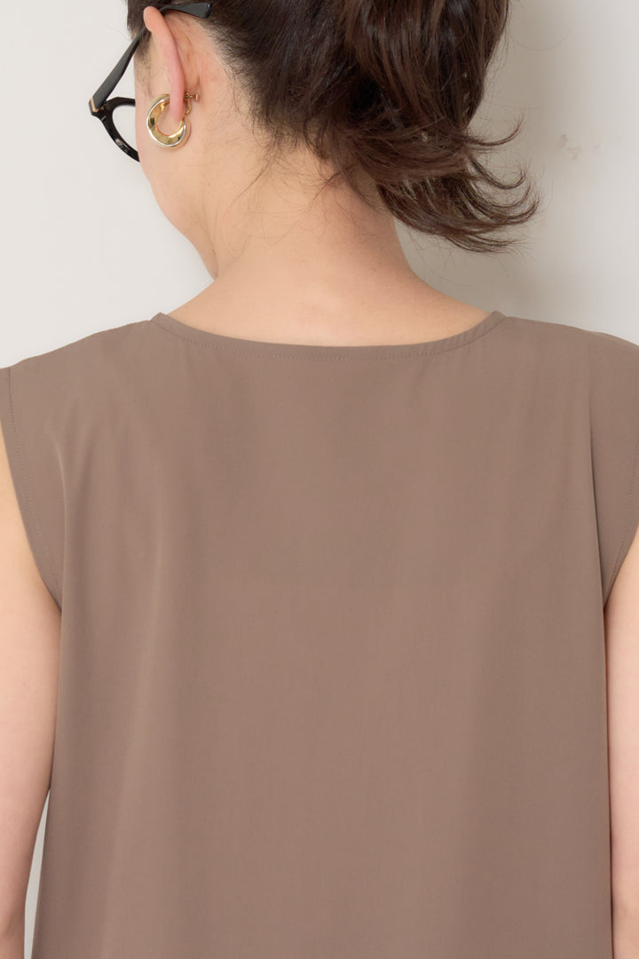 【接触冷感】2WAYヘム ノースリーブワンピース