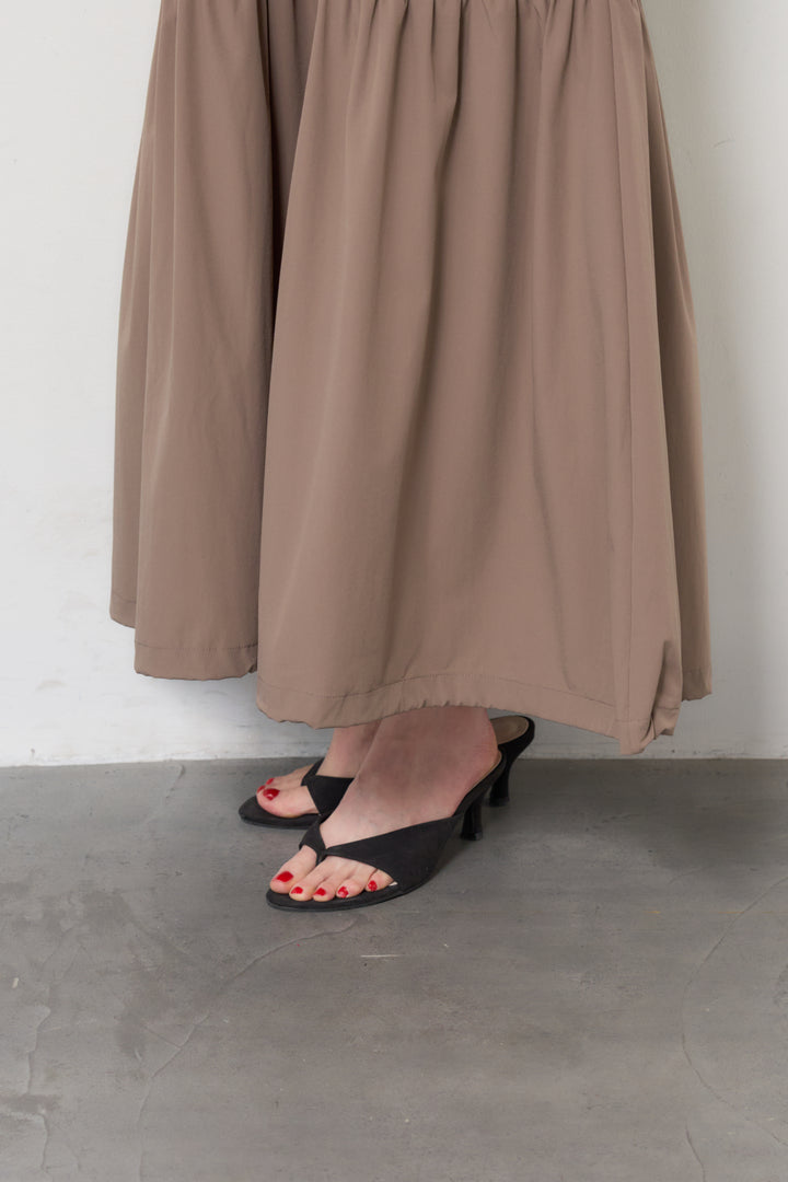 【接触冷感】2WAYヘム ノースリーブワンピース