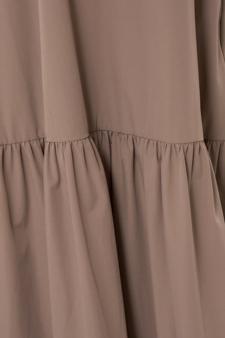 【接触冷感】2WAYヘム ノースリーブワンピース