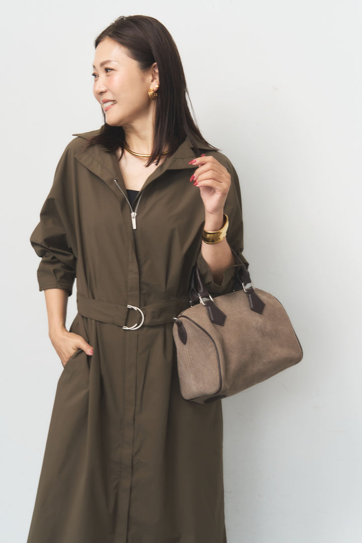 トレンチライク シャツワンピース