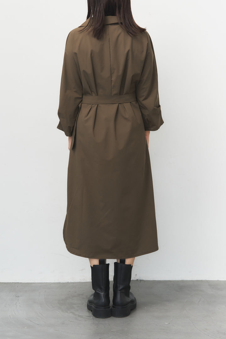 トレンチライク シャツワンピース