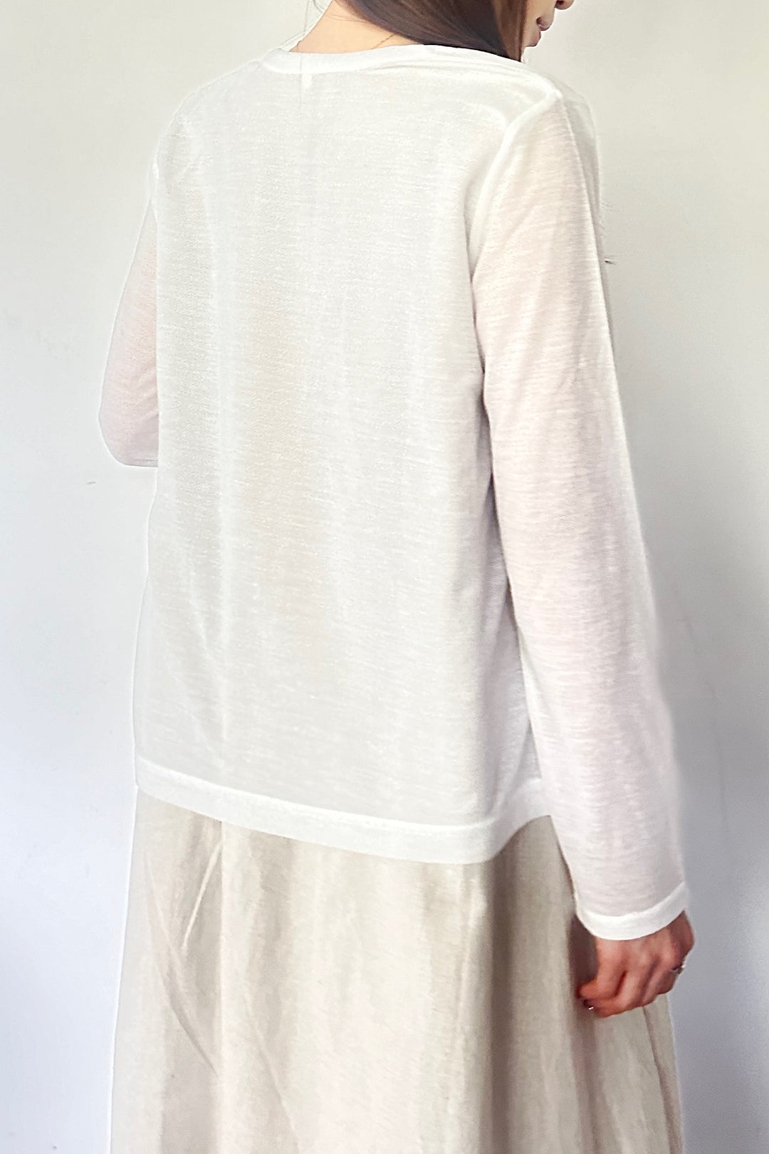 [Novelty item] UV-cut semi-sheer cardigan