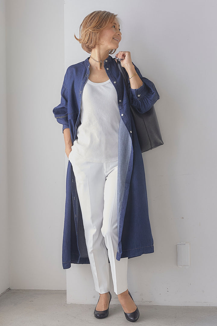 Tencel denim shirt dress