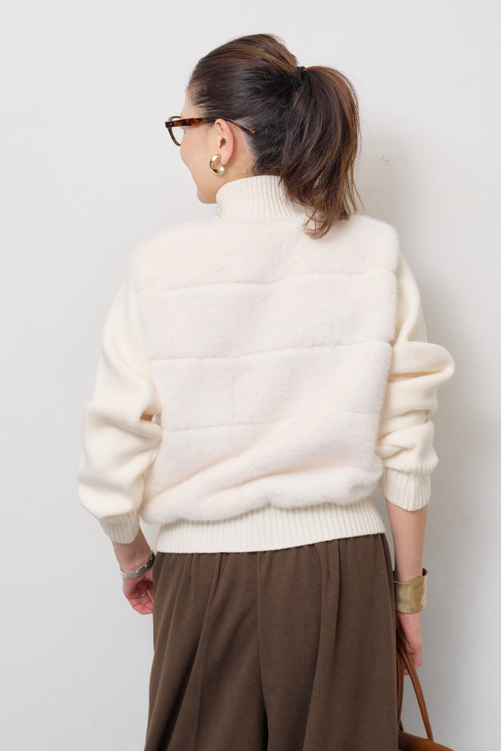 エコファーコンビジップブルゾン