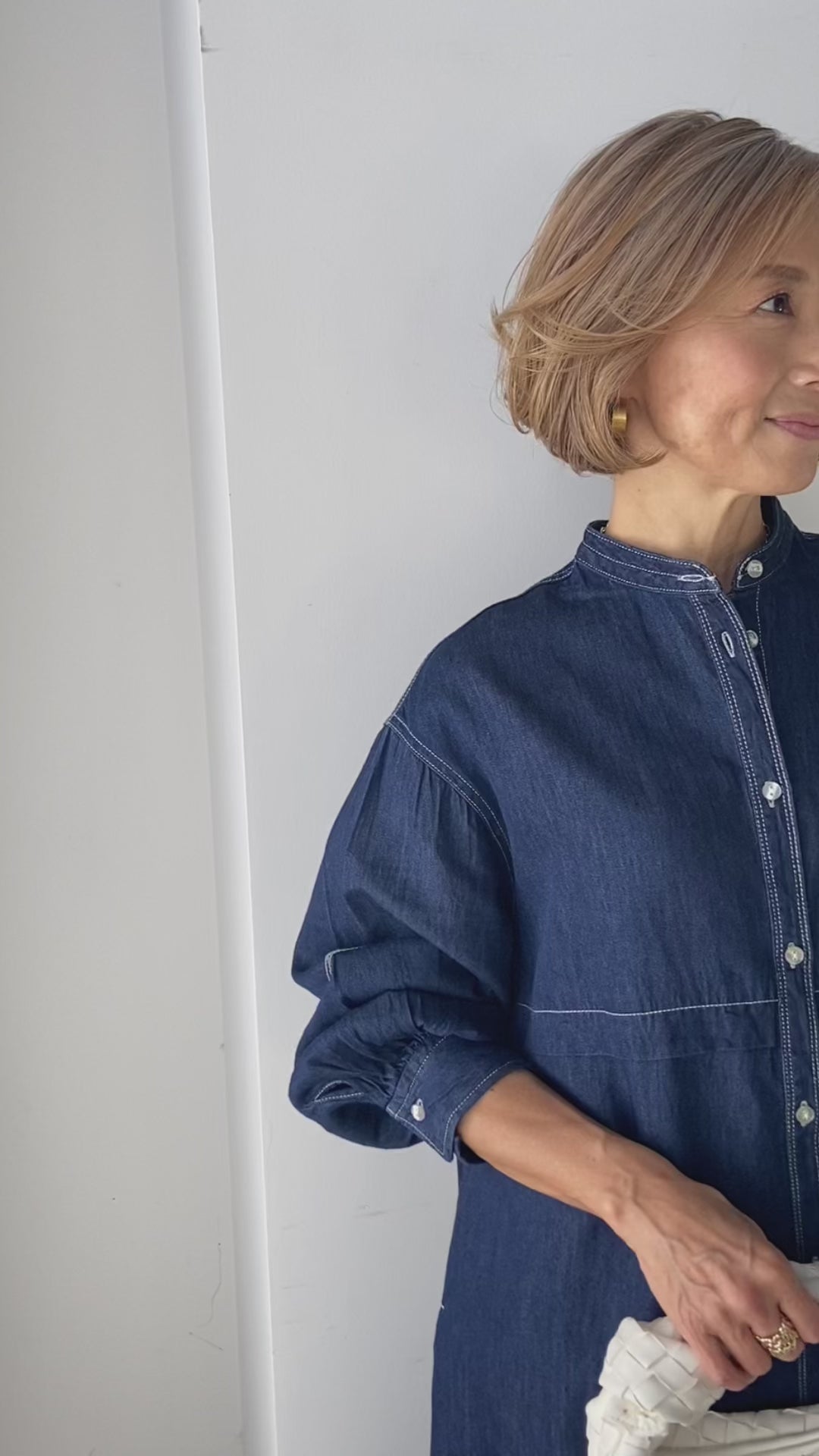 Tencel denim shirt dress